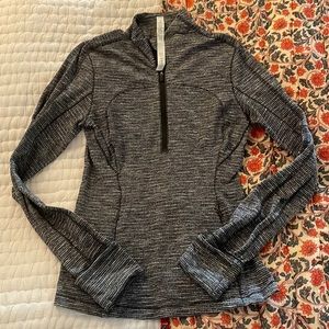 lululemon athletica Black and White Long Sleeve Top